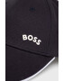 Boss Green Bavlněná čepice BOSS Boss Athleisure tmavomodrá barva hladká - Pepit.cz