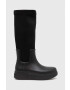 Calvin Klein Holínky Rain Boot Wedge High dámské černá barva - Pepit.cz