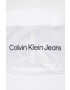 Calvin Klein Jeans Bavlněná čepice Bílá barva - Pepit.cz