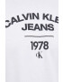 Calvin Klein Jeans Košile fialová barva relaxed s klasickým límcem - Pepit.cz