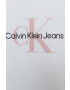 Calvin Klein Jeans Dětské bavlněné tričko růžová barva s potiskem - Pepit.cz