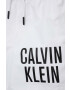 Calvin Klein Jeans Dětské plavkové šortky bílá barva - Pepit.cz