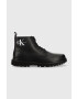 Calvin Klein Jeans Kožené boty Lug Mid Laceup Boot - Pepit.cz