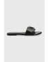 Calvin Klein Jeans Kožené pantofle FLAT SANDAL STRAP HW - Pepit.cz