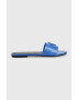 Calvin Klein Jeans Kožené pantofle FLAT SANDAL STRAP HW dámské YW0YW00952 - Pepit.cz