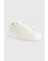 Calvin Klein Jeans Kožené sneakers boty CHUNKY CUPSOLE BADGE bílá barva YW0YW00926 - Pepit.cz