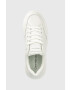 Calvin Klein Jeans Kožené sneakers boty CHUNKY CUPSOLE BADGE bílá barva YW0YW00926 - Pepit.cz