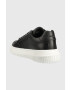 Calvin Klein Jeans Kožené sneakers boty CHUNKY CUPSOLE BADGE černá barva YW0YW00926 - Pepit.cz