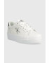 Calvin Klein Jeans Kožené sneakers boty VULC FLATFORM LACEUP bílá barva YW0YW01220 - Pepit.cz