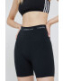 Calvin Klein Jeans Kraťasy dámské černá barva hladké high waist - Pepit.cz