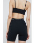 Calvin Klein Jeans Kraťasy dámské černá barva hladké high waist - Pepit.cz