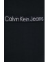 Calvin Klein Jeans Mikina dámská černá barva s aplikací - Pepit.cz