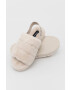 Calvin Klein Jeans Pantofle Home Slipper Fakefur Elastic béžová barva - Pepit.cz