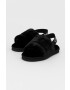 Calvin Klein Jeans Pantofle Home Slipper Fakefur Elastic černá barva - Pepit.cz