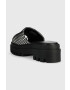 Calvin Klein Jeans Pantofle TOOTHY COMBAT SANDAL OVER MESH dámské černá barva na platformě YW0YW00950 - Pepit.cz