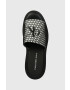 Calvin Klein Jeans Pantofle TOOTHY COMBAT SANDAL OVER MESH dámské černá barva na platformě YW0YW00950 - Pepit.cz