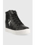 Calvin Klein Jeans Sneakers boty Hidden Wedge Cupsole Laceup černá barva - Pepit.cz