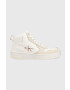 Calvin Klein Jeans Sneakers boty BASKET CUPSOLE MID IRREG LINE WN bílá barva YW0YW00921 - Pepit.cz