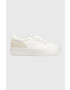 Calvin Klein Jeans Sneakers boty Yw0yw00864 Vulc Flatf Low Cut Mix Material bílá barva - Pepit.cz