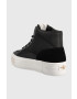 Calvin Klein Jeans Sneakers boty Yw0yw00865 Vulc Flatf Mid Wrap Around Logo černá barva - Pepit.cz