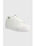 Calvin Klein Jeans Sneakers boty YW0YW00867 VULC FLATFORM BOLD LTH-GLOSSY bílá barva - Pepit.cz