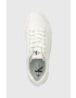 Calvin Klein Jeans Sneakers boty YW0YW00867 VULC FLATFORM BOLD LTH-GLOSSY bílá barva - Pepit.cz