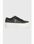 Calvin Klein Jeans Tenisky CUPSOLE FLATFORM NY šedá barva YW0YW01221 - Pepit.cz