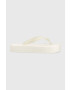 Calvin Klein Jeans Žabky BEACH SANDAL FLATFOR dámské bílá barva na platformě YW0YW01092 - Pepit.cz