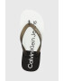 Calvin Klein Jeans Žabky BEACH SANDAL FLATFORM dámské černá barva na plochém podpatku YW0YW00716 - Pepit.cz