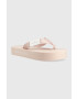 Calvin Klein Jeans Žabky FLATFORM FLIPFLOP dámské růžová barva na platformě YW0YW00993 - Pepit.cz