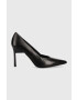 Calvin Klein Kožené lodičky GEO STILETTO PUMP 90 černá barva HW0HW01769 - Pepit.cz