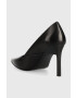 Calvin Klein Kožené lodičky GEO STILETTO PUMP 90 černá barva HW0HW01769 - Pepit.cz