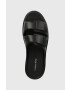 Calvin Klein Pantofle DOUBLE STRAP SLIPPER pánské černá barva HM0HM00967 - Pepit.cz