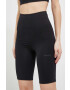 Calvin Klein Performance Tréninkové šortky Essentials černá barva hladké high waist - Pepit.cz