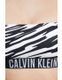 Calvin Klein Plavková podprsenka černá barva mírně vyztužený košík - Pepit.cz