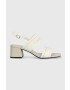 Calvin Klein Sandály SQUARED BLK HL SANDAL 45 HE bílá barva HW0HW01635 - Pepit.cz