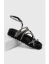 Chiara Ferragni Sandály CF3148_001 dámské černá barva CF CABLE SANDAL - Pepit.cz