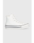 Converse Dětské kožené kecky Chuck Taylor All Star Eva Lift bílá barva - Pepit.cz