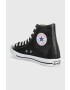 Converse Kožené trapery Chuck Taylor All Star pánské černá barva - Pepit.cz