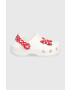 Crocs Dětské pantofle CLASSIC DISNEY MINNIE MOUSE bílá barva - Pepit.cz