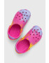 Crocs Dětské pantofle CLASSIC OMBRE CLOG fialová barva - Pepit.cz