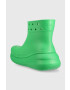 Crocs Holínky Classic Crush Rain Boot dámské zelená barva 207946 207946.3E8-3E8 - Pepit.cz