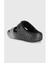 Crocs Pantofle Classic Cozzzy Glitter Sandal stříbrná barva - Pepit.cz