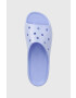 Crocs Pantofle Classic Platforn Glitter Slide dámské fialová barva na platformě 208233 - Pepit.cz