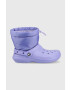 Crocs Sněhule Classic Lined Neo Puff Boot fialová barva - Pepit.cz