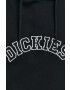 Dickies Bavlněná mikina pánská černá barva s kapucí s aplikací - Pepit.cz