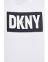 DKNY Bavlněné tričko bílá barva - Pepit.cz