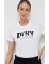 DKNY Bavlněné tričko bílá barva - Pepit.cz