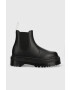 Dr. Martens Boty s gumou V 2976 Quad Mono dámské černá barva na platformě DM27560001-Black - Pepit.cz