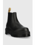 Dr. Martens Boty s gumou V 2976 Quad Mono dámské černá barva na platformě DM27560001-Black - Pepit.cz